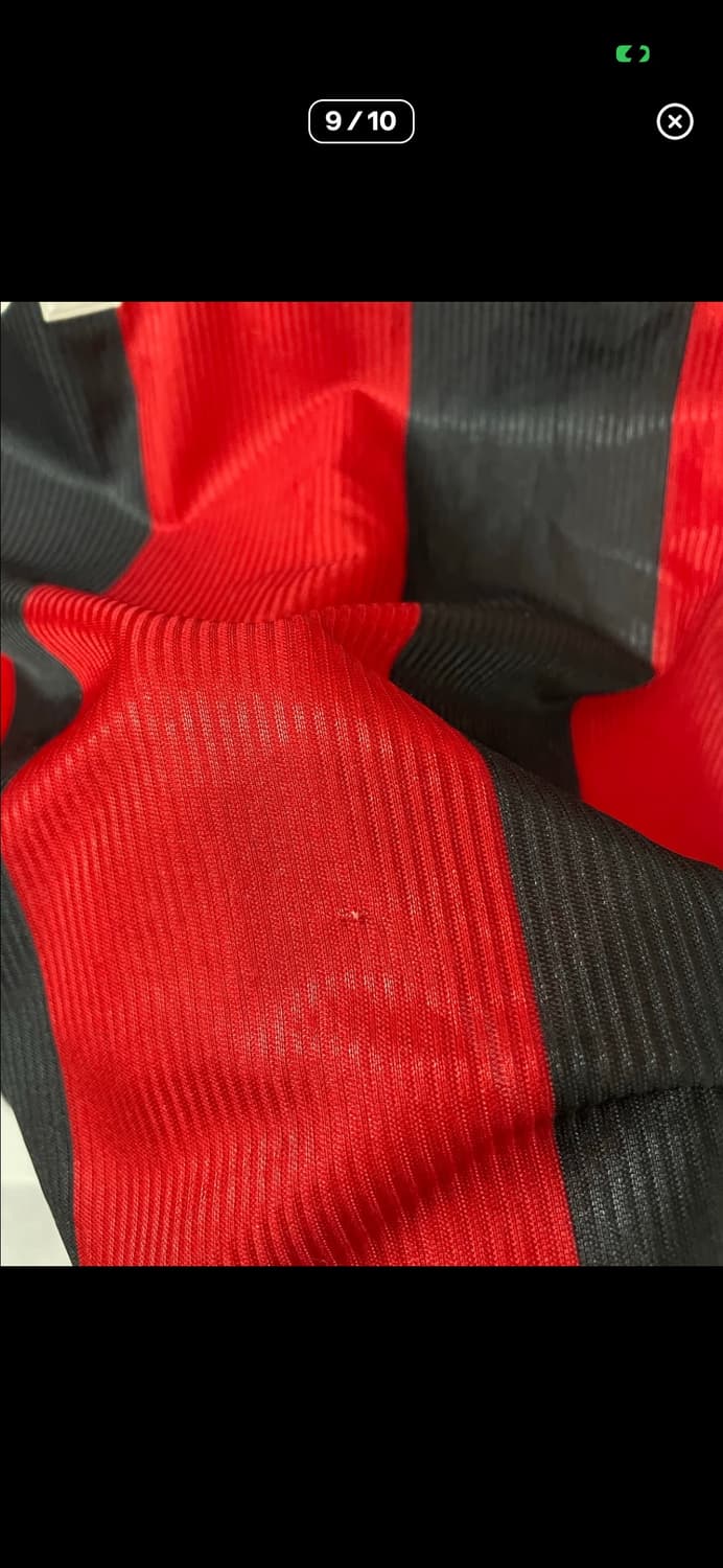 아디다스 98-99 AC밀란 레오나르두 아라우주 홈 유니폼 반팔  A36 상품이미지9