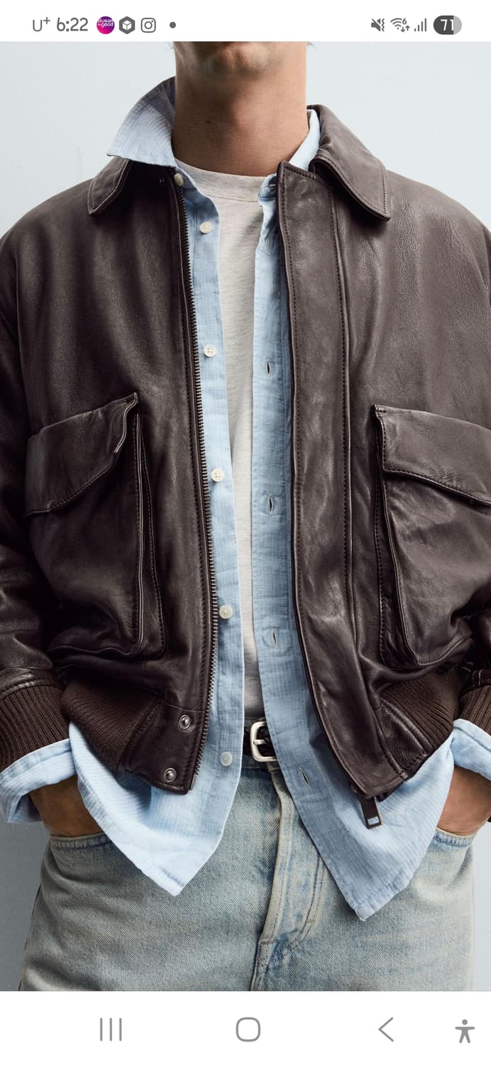 자라 양가죽 포켓자켓 상품이미지4