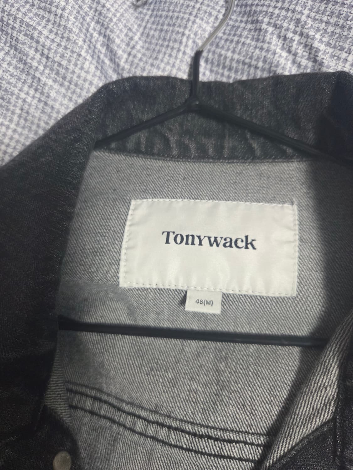 토니웩 흑청 데님 트러커 자켓 M사이즈 상품이미지3