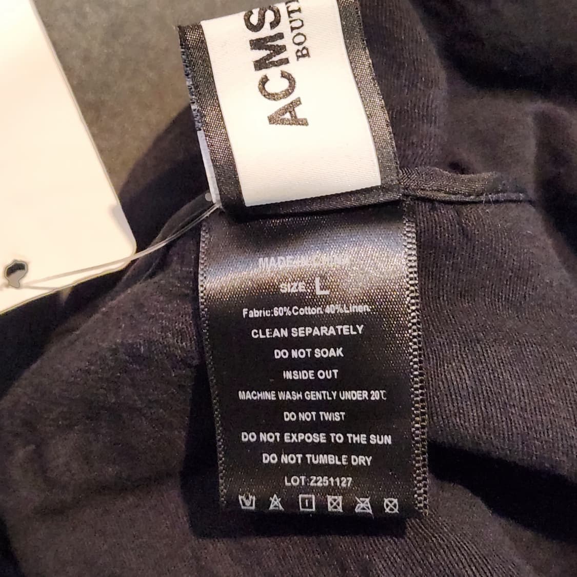 ACMSTYLE 블랙 머메이드 팬츠 (L) 상품이미지3