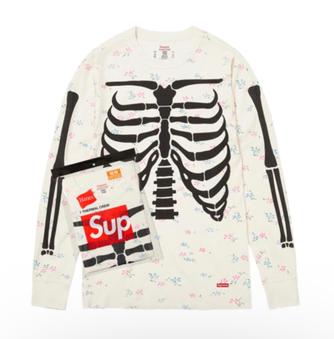 슈프림 헤인즈 본즈 플로럴 L 상품이미지1