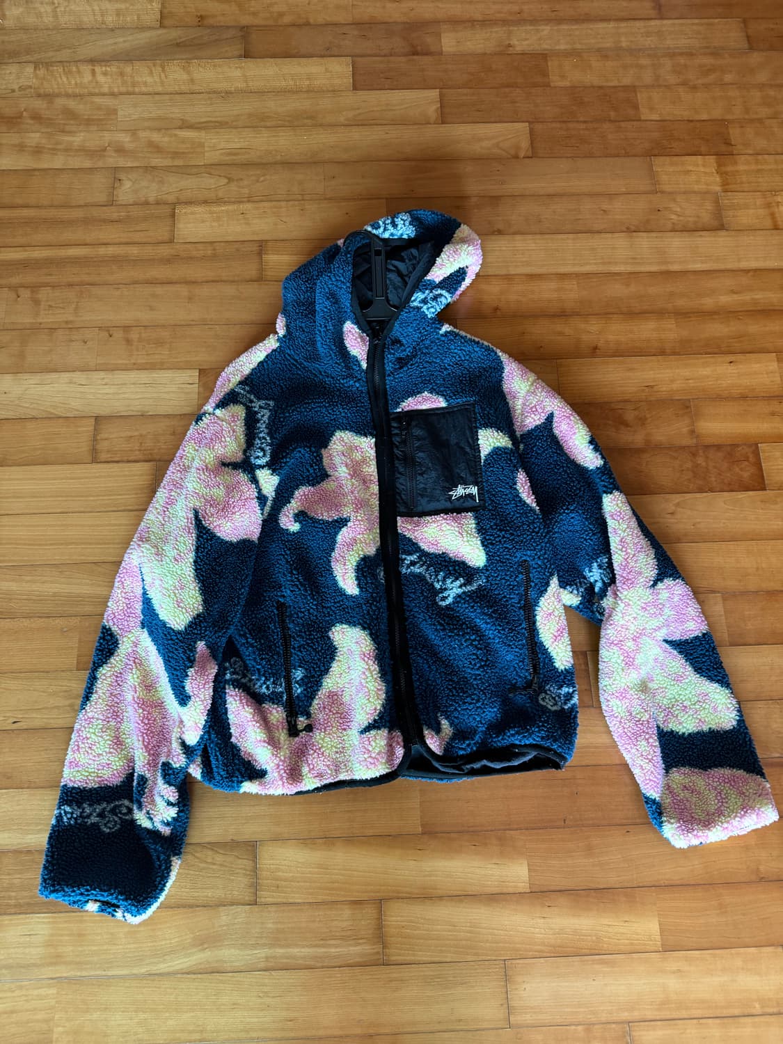 Stussy floral fleece Sherpa 상품이미지3