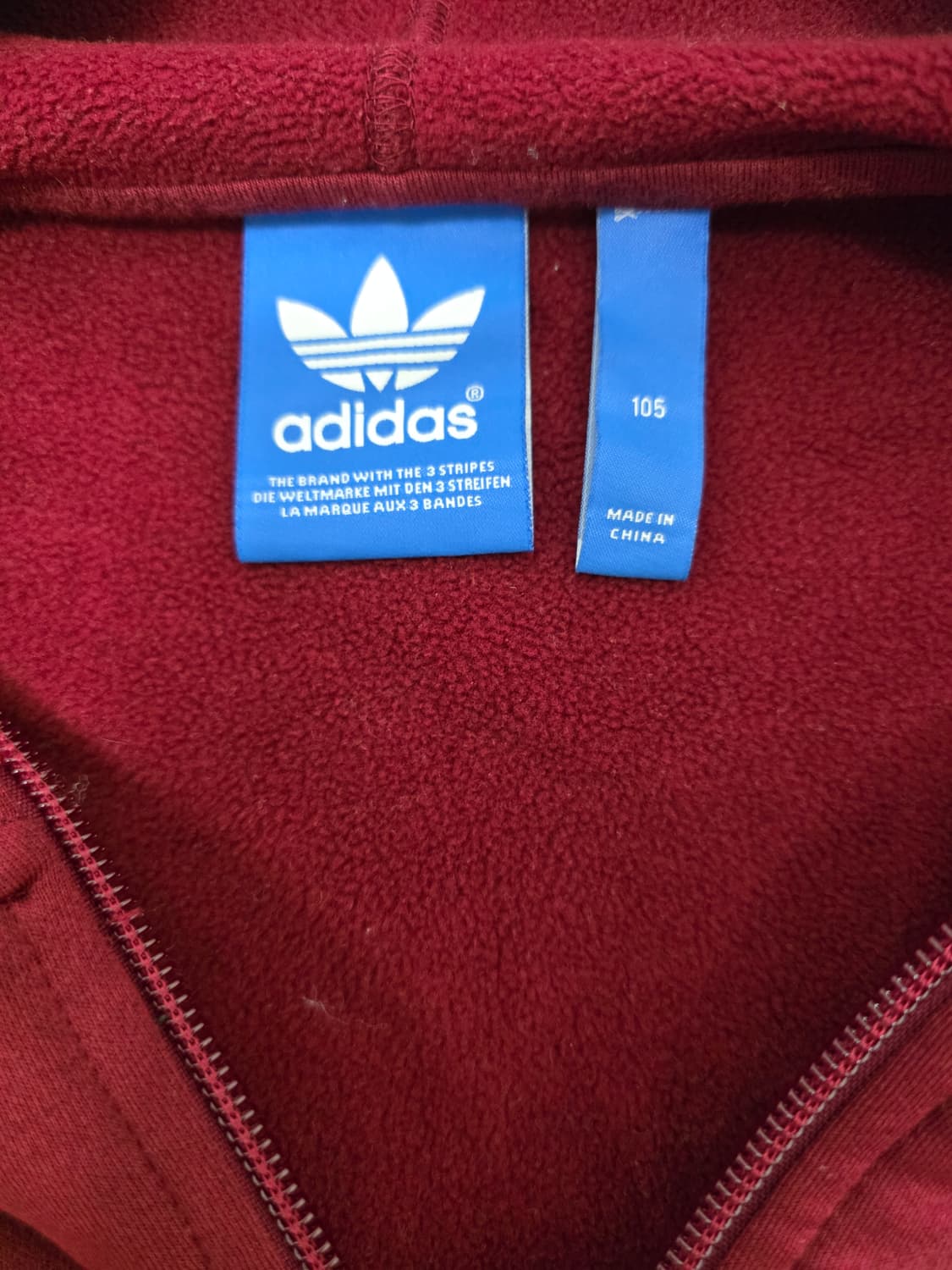 아디다스 니고베어 풀후드집업 버건디 105 상품이미지4