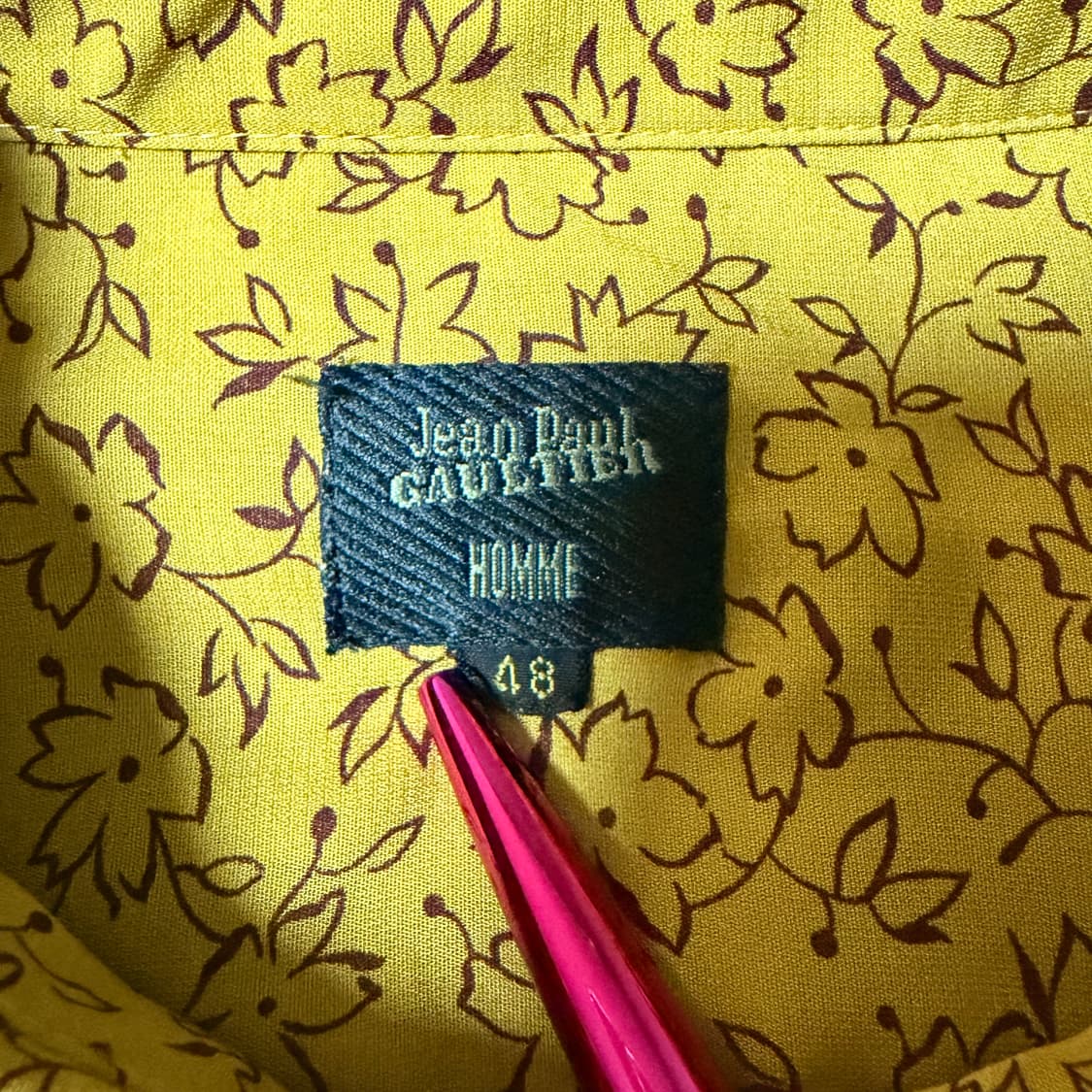 장폴고티에 플라워 패턴 레이온 셔츠 상품이미지2