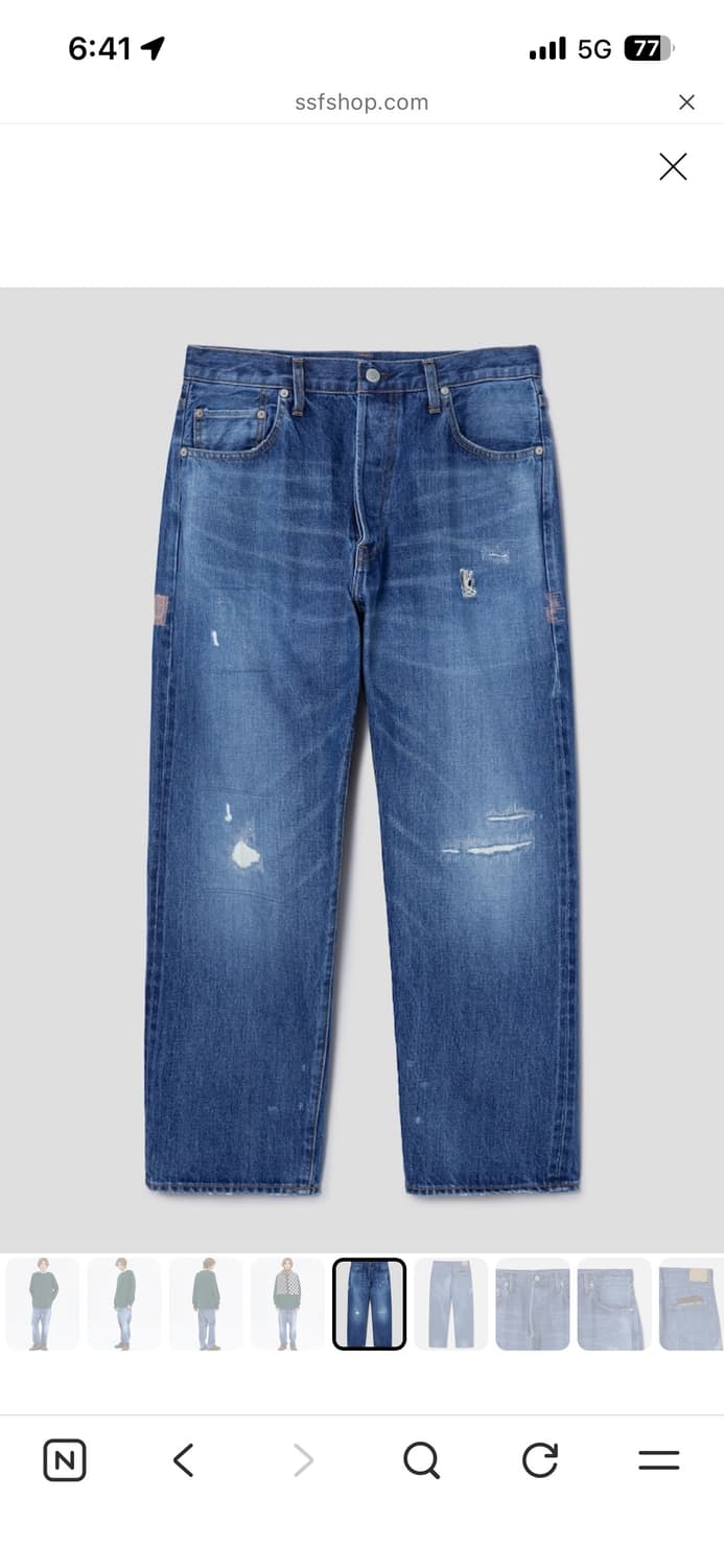 (새상품)오디너리핏츠 Loose Ankle Denim 34사이즈 상품이미지1