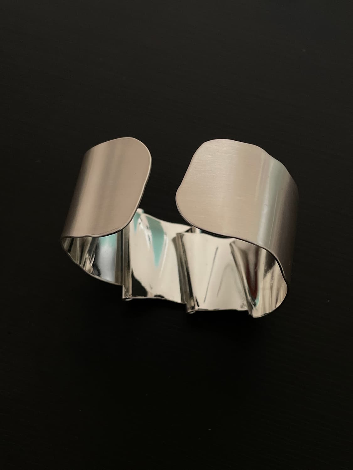 빈티지 페어리 러플 실버 뱅글 팔찌 상품이미지3