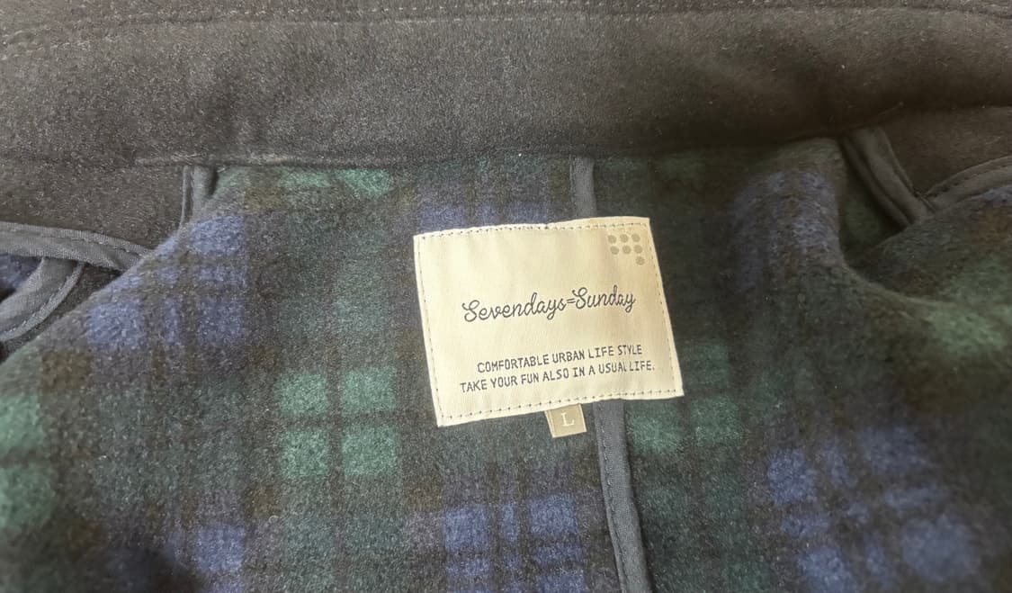 상태최상 모직 더블버튼 울 피코트 자켓 코트  여성 라지 갸루 상품이미지3