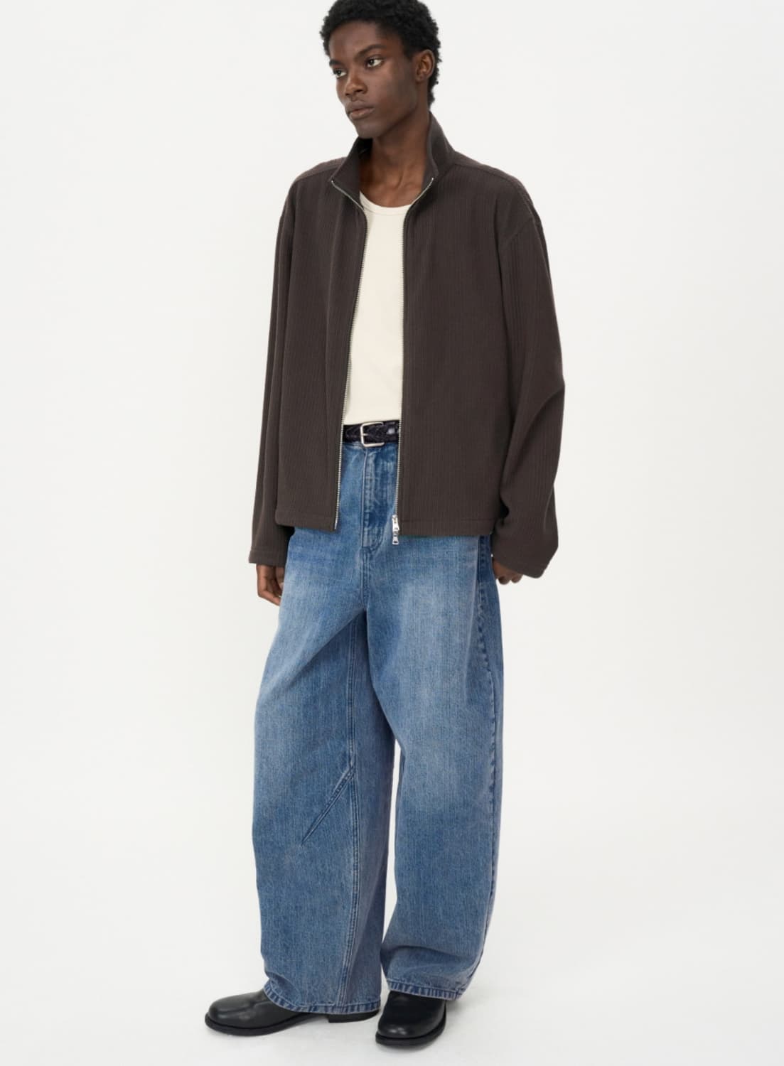 인사일런스 체인트윌 벌룬핏 데님 팬츠 BLUE M사이즈 상품이미지3