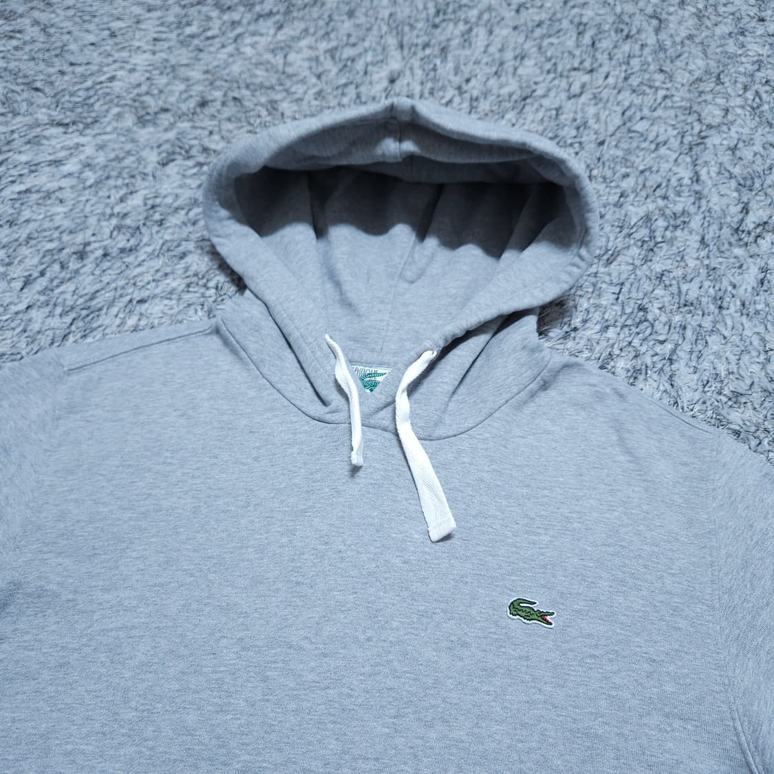라코스테) XL 남자 그레이 후드티셔츠 / 왕눈이샵 상품이미지3