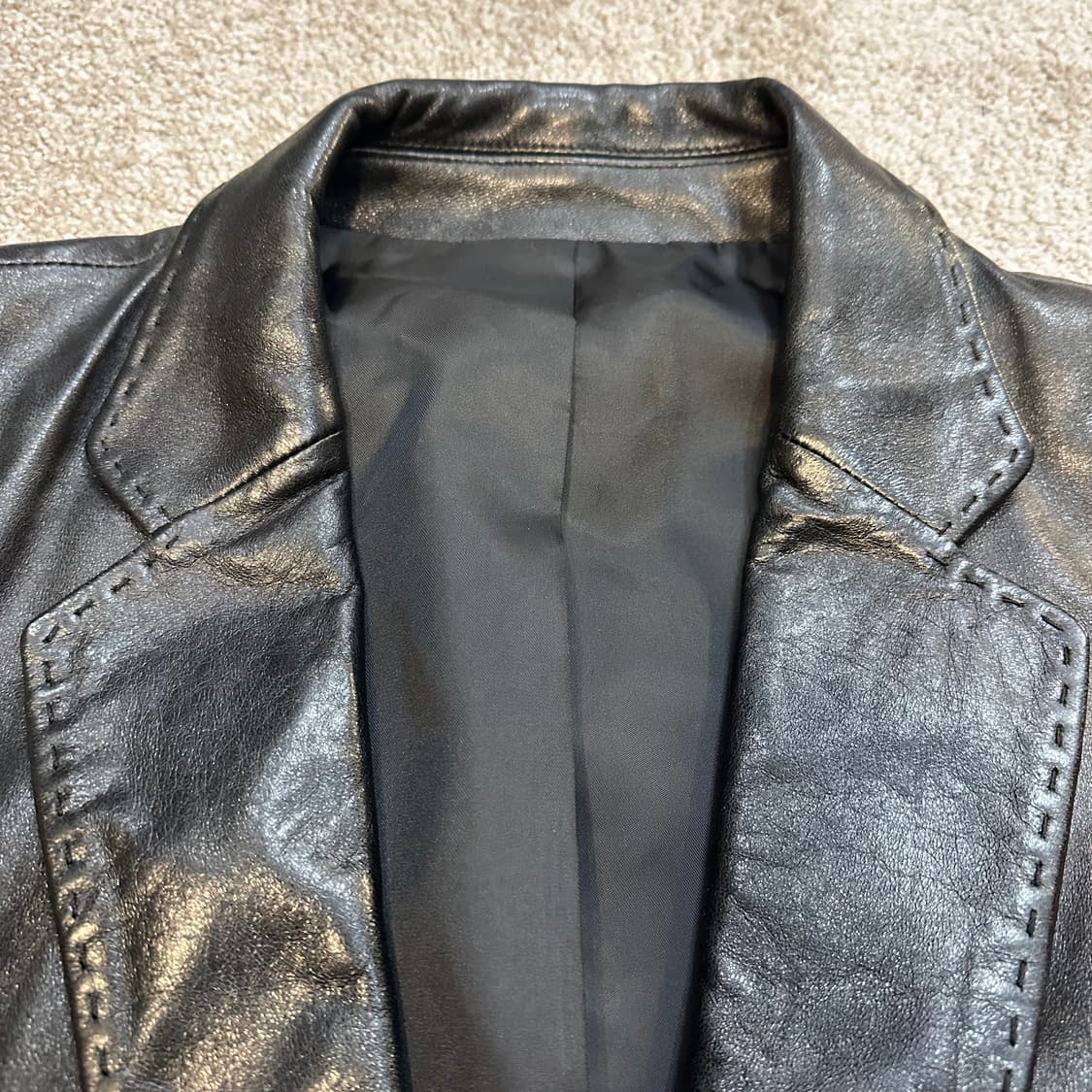 샐리앤존 빈티지 양가죽 블레이저 자켓105 상품이미지7