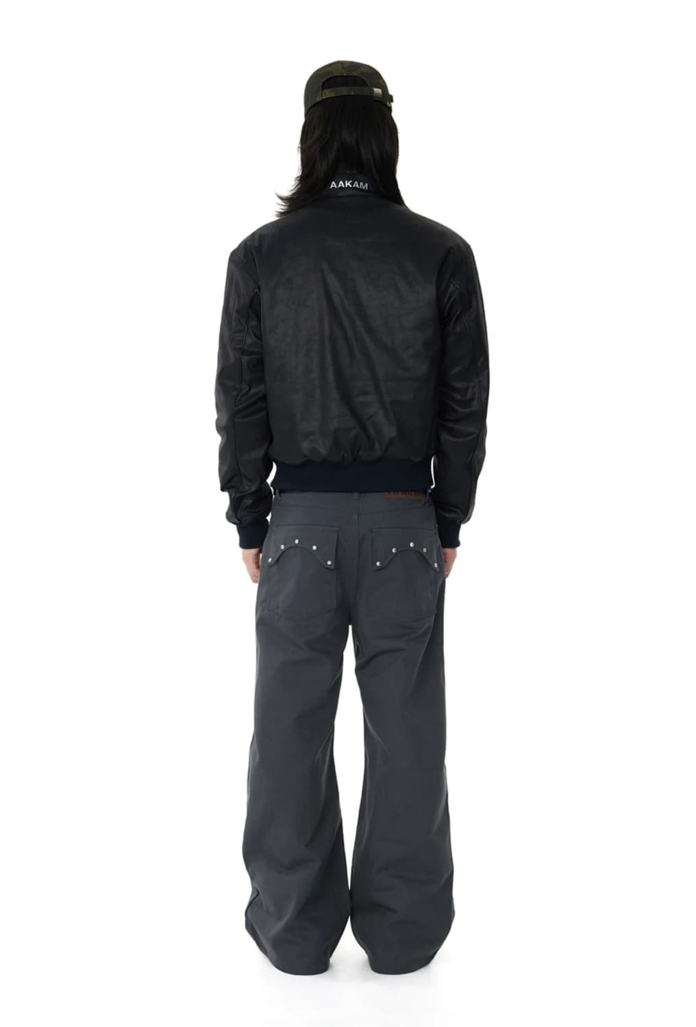 아캄 Multi Studded Cotton Pants gray 3사이즈 상품이미지3