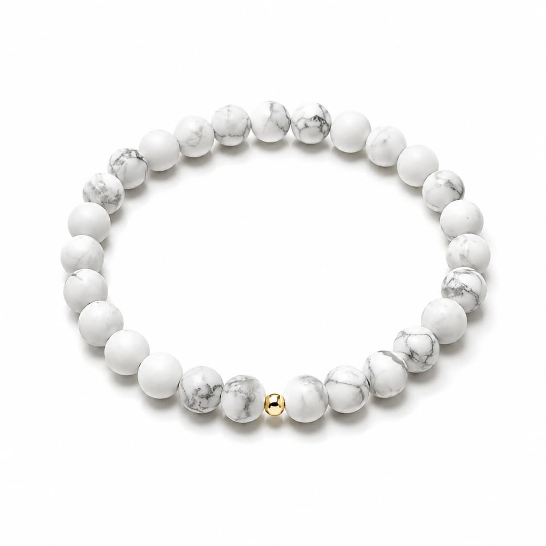 천연석 하울라이트 6mm 원석팔찌 / 14k 골드필드 포인트 상품이미지3