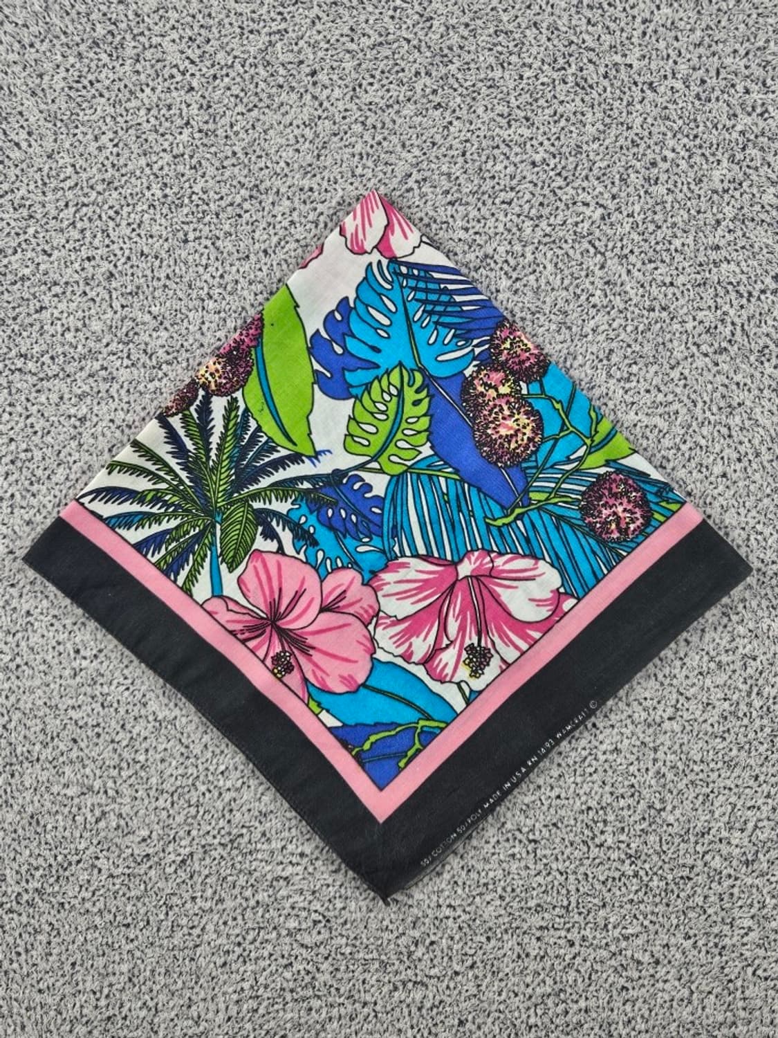 90's USA 플라워 반다나 ( 55X55 ) / 11703 상품이미지5