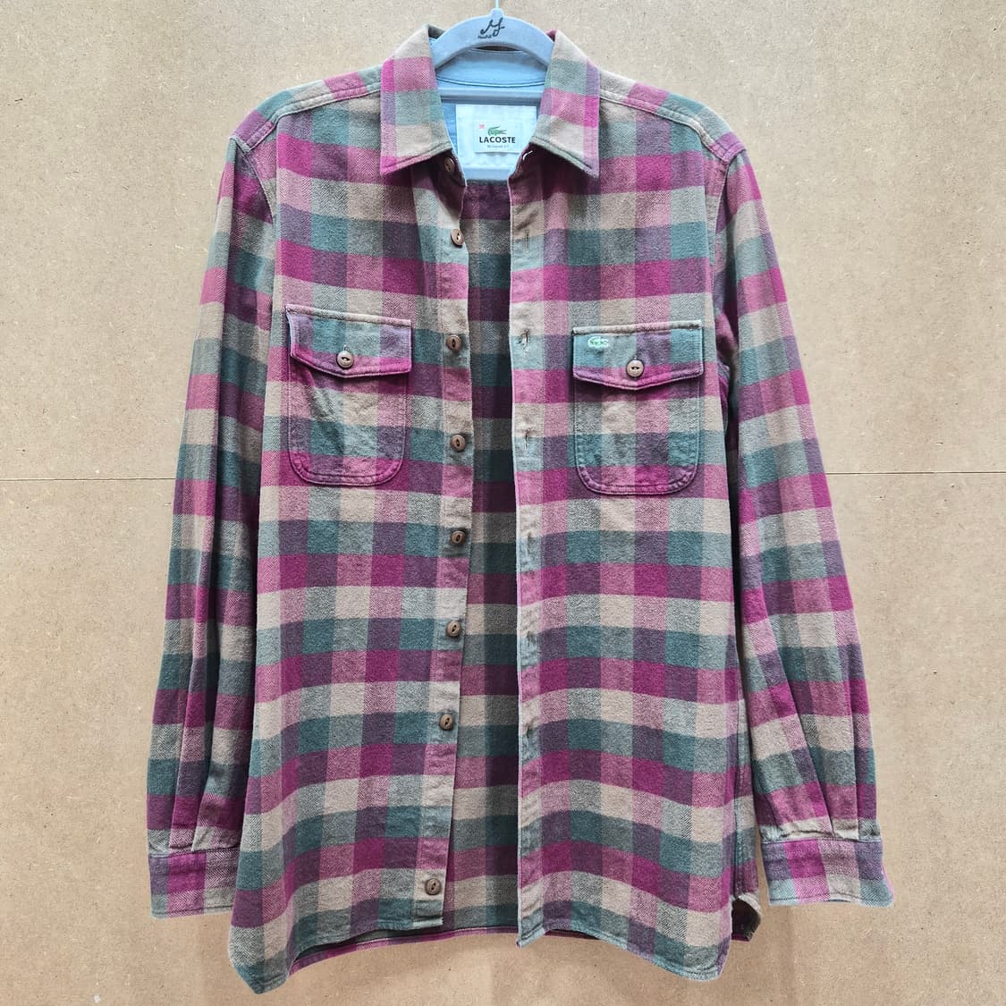 라코스테 플란넬 체크 셔츠 상품이미지1
