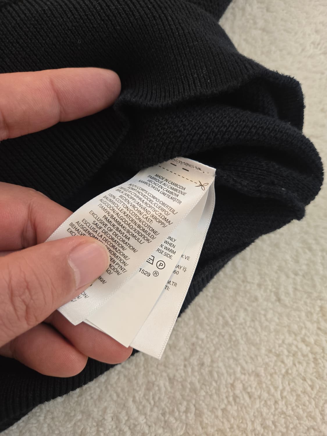 폴로 랄프로렌 하프집업 니트 블랙 LG(105~110) 상품이미지8