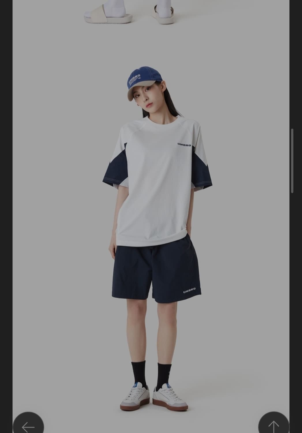 UMBRO 엄브로 하이브리드 남녀공용 반팔티 스트링 상품이미지3