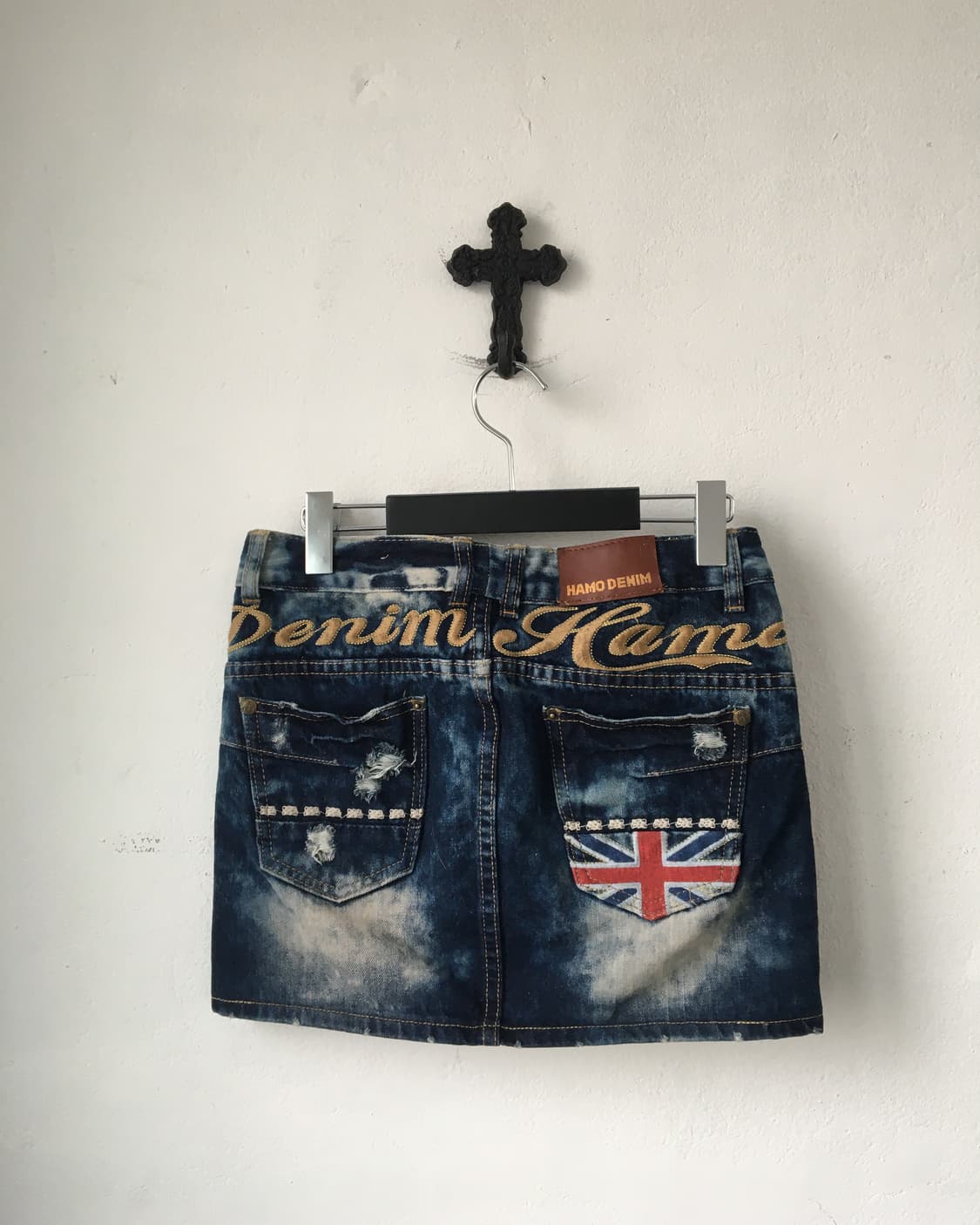 Back point denim skirt 상품이미지1