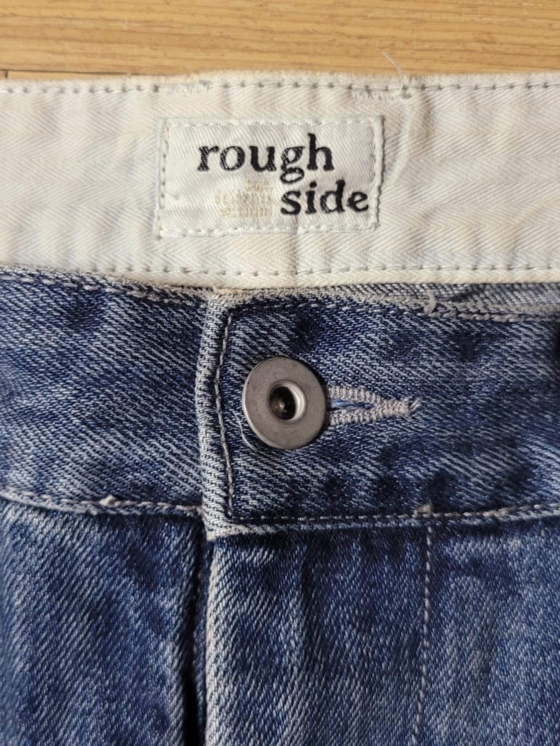러프사이드 연청바지 34사이즈 상품이미지3