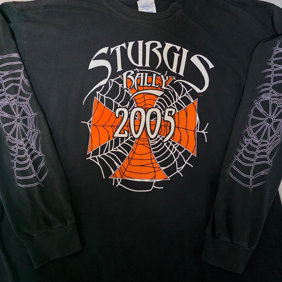 [XXL] 00s 빈티지 STURGIS 할리데이비슨 스파이더 롱슬리브 상품이미지2