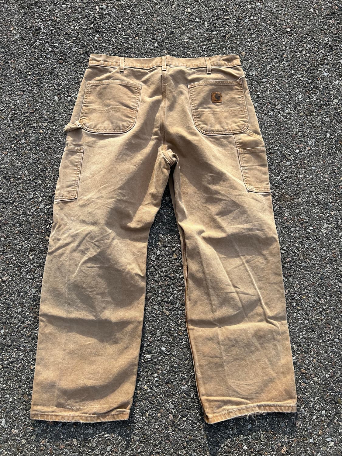 00‘s USA 칼하트 B11 워크팬츠 브라운 37in 상품이미지4