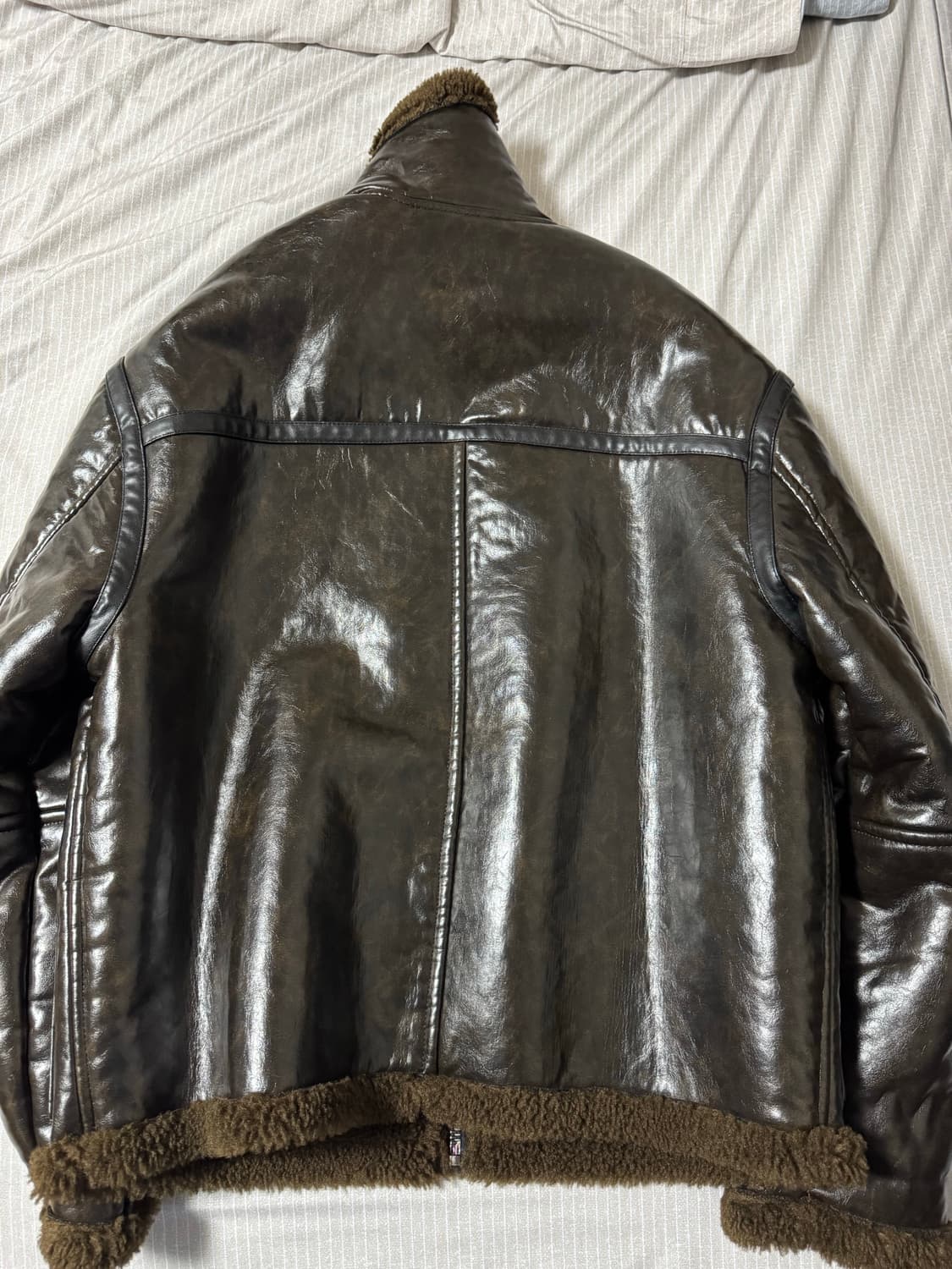 자라 레더 무스탕 m 상품이미지3