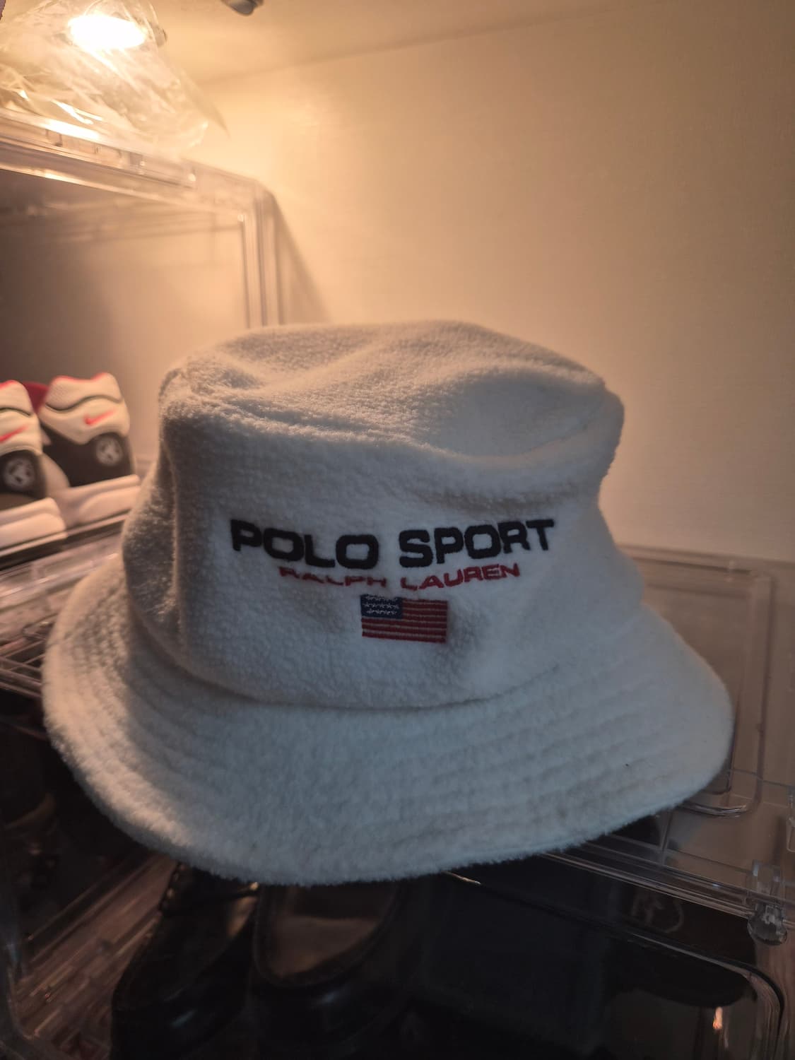 L/XL) POLO SPORT 폴로 스포츠 플리스 버킷햇 팝니다 상품이미지1