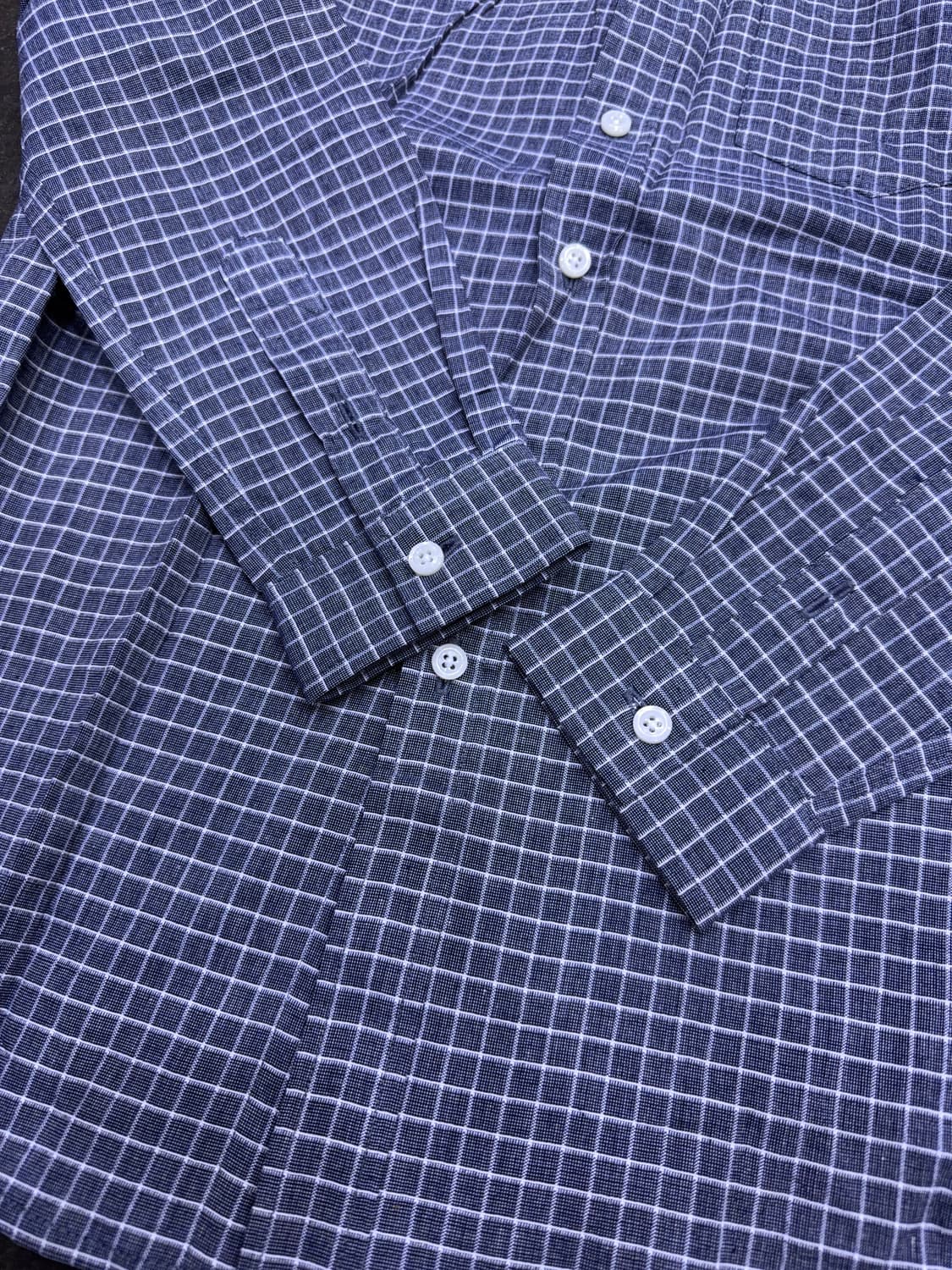 HEDGE 캐쥬얼 버튼다운 체크 셔츠 남방 M 상품이미지5