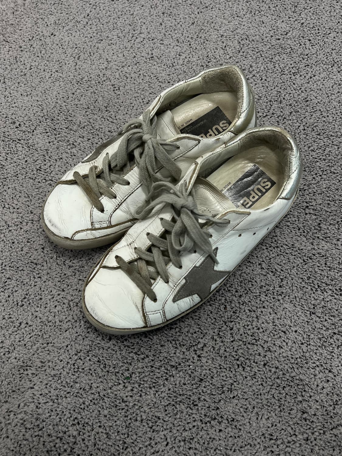 (35) 골든구스 슈퍼스타 실버/화이트 상품이미지1