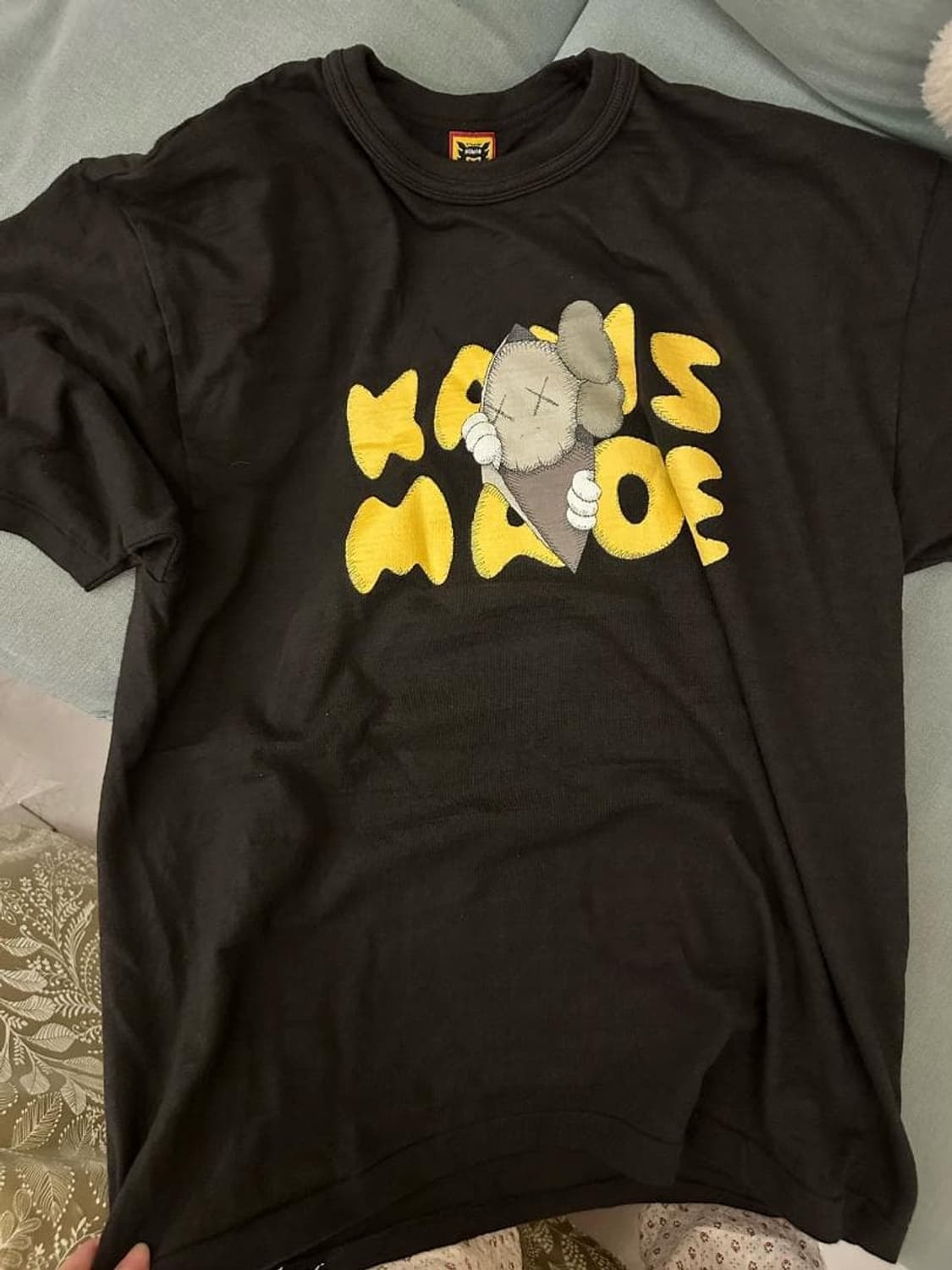 휴먼 메이드 X 카우스 그래픽 티셔츠 #1 블랙 상품이미지1