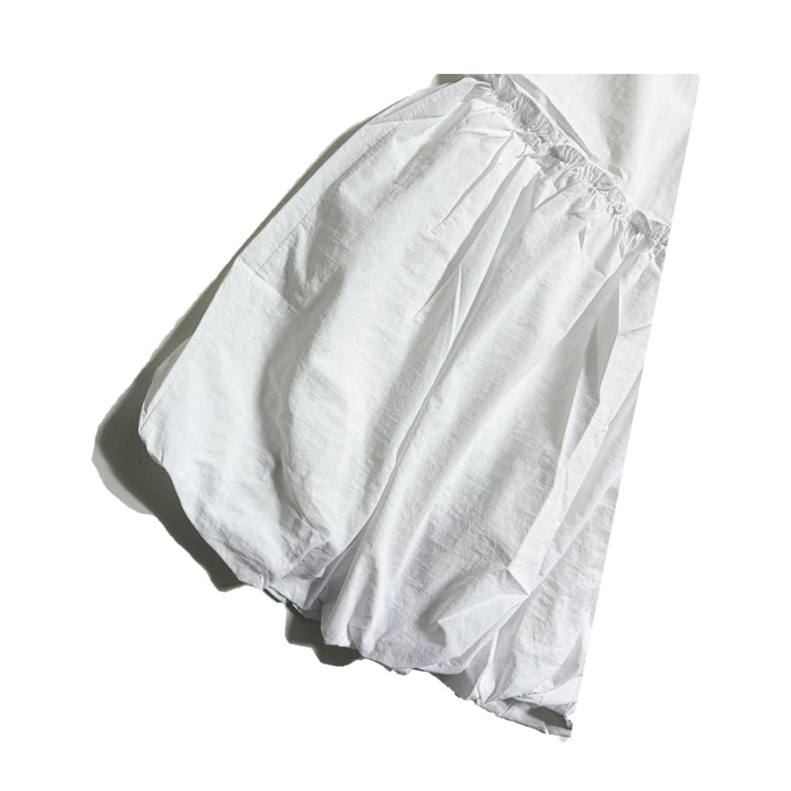 새상품 바스락 프릴 뒷밴딩 롱스커트 상품이미지2