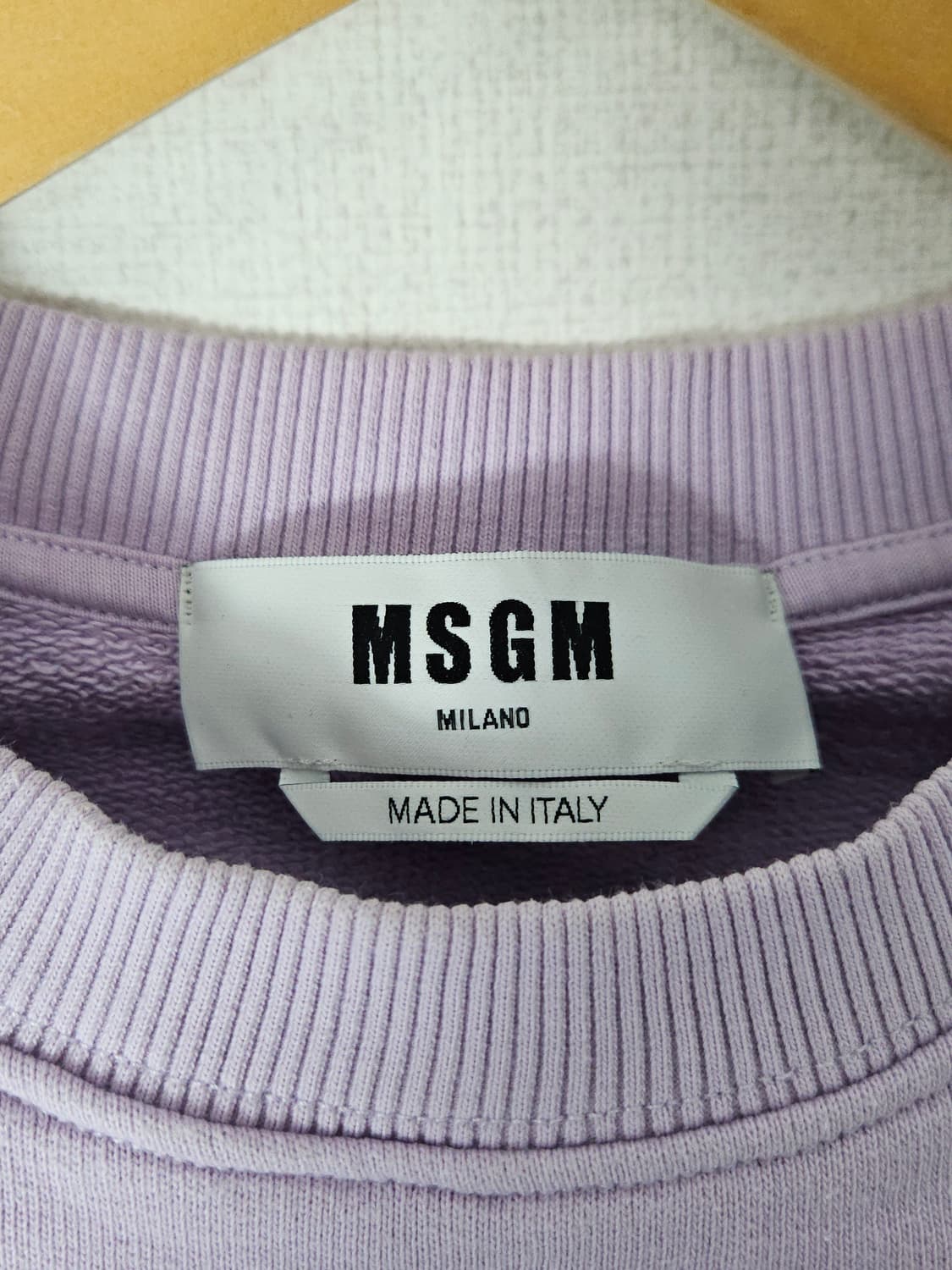 엠에스지엠 MSGM 밀라노 맨투맨 테리 브러쉬드 로고 XS 정품 상품이미지3