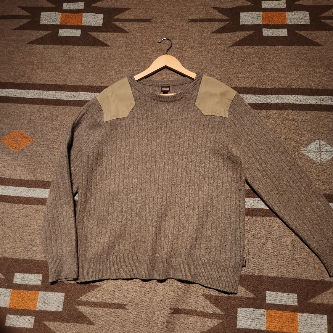 파타고니아 브라운 코만도 울 니트 L 상품이미지1