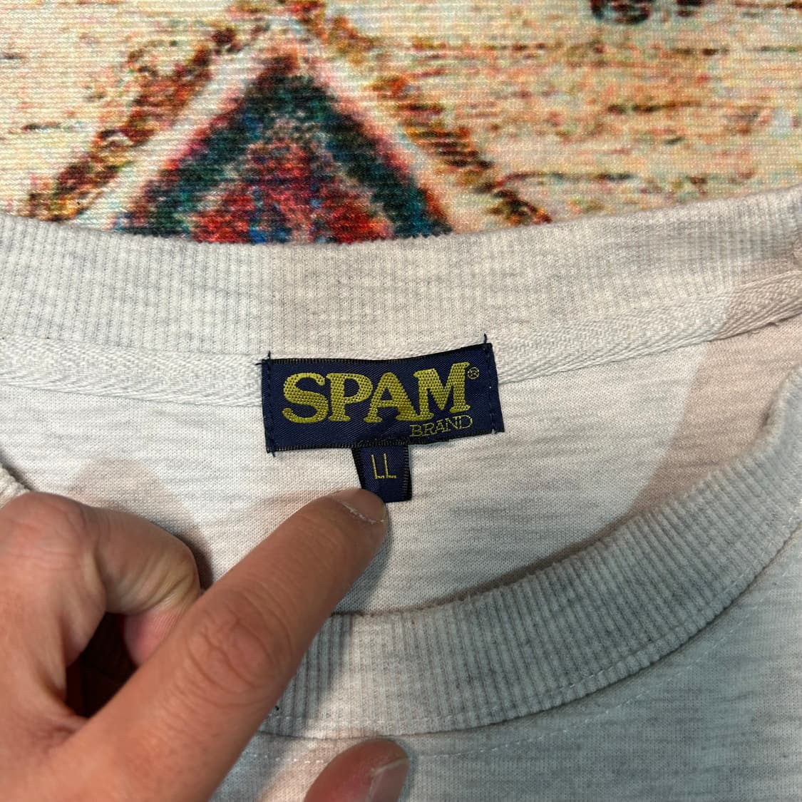 [XL] 빈티지 스팸 자수로고 스웻셔츠 상품이미지5