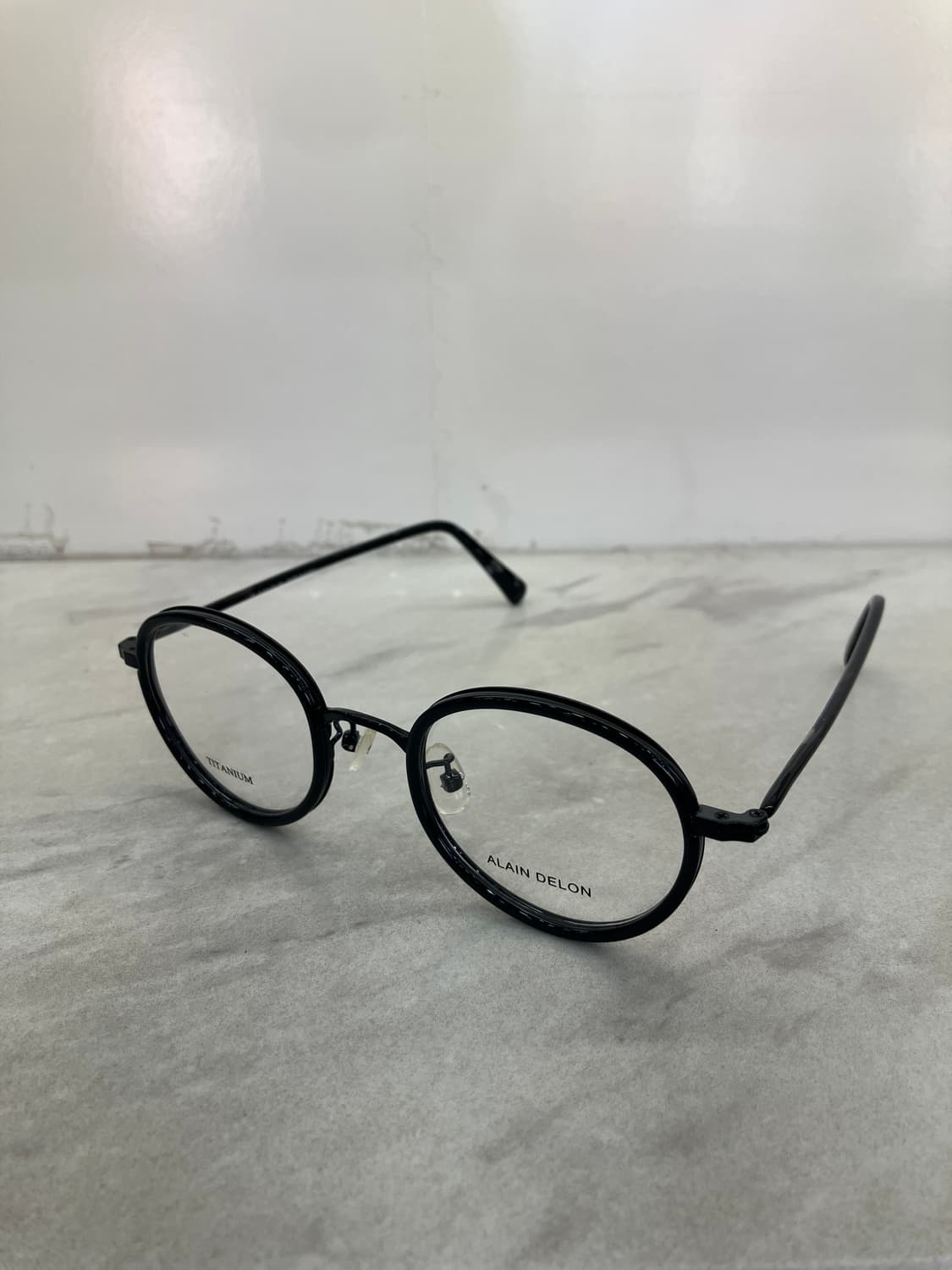 Alain delon 알랭 들롱 블랙 티타늄 뿔테 상품이미지1