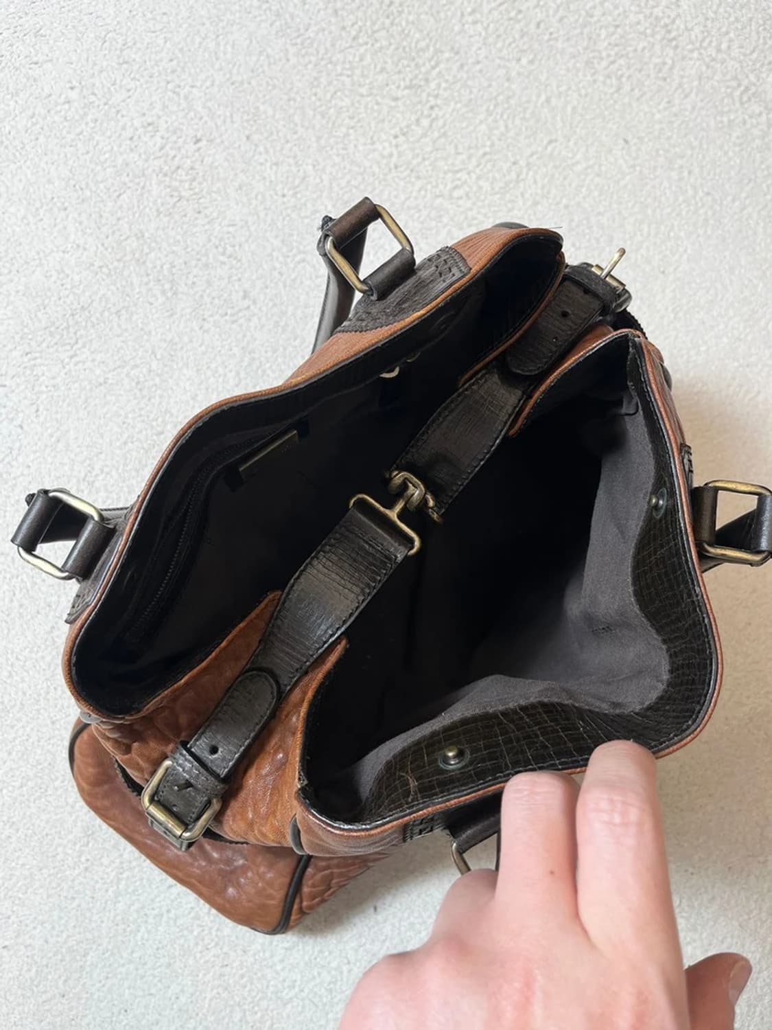 펜디 FENDI 00's Y2K 웨스턴 듀주르 토트백 Q1254 상품이미지6