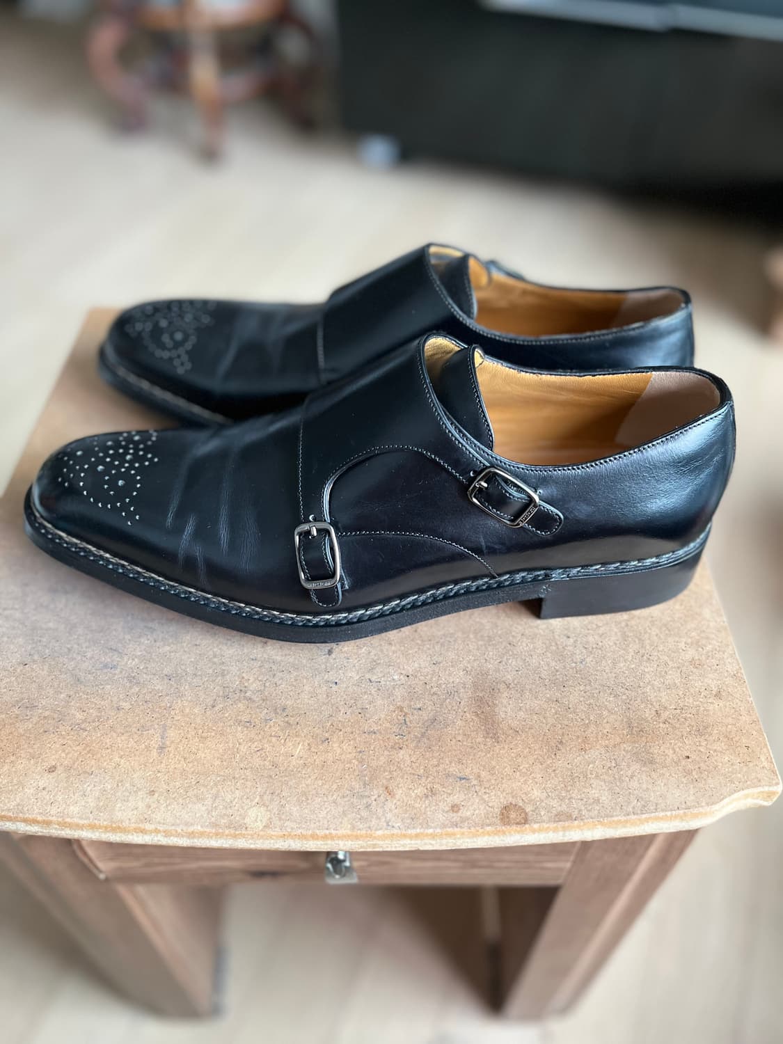 a.testoni 더블몽크 스트랩 슈즈 상품이미지1