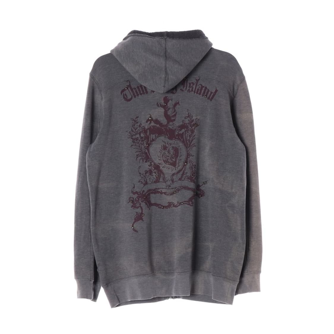 써스데이아일랜드 빈티지 워싱 후드집업 L 상품이미지2