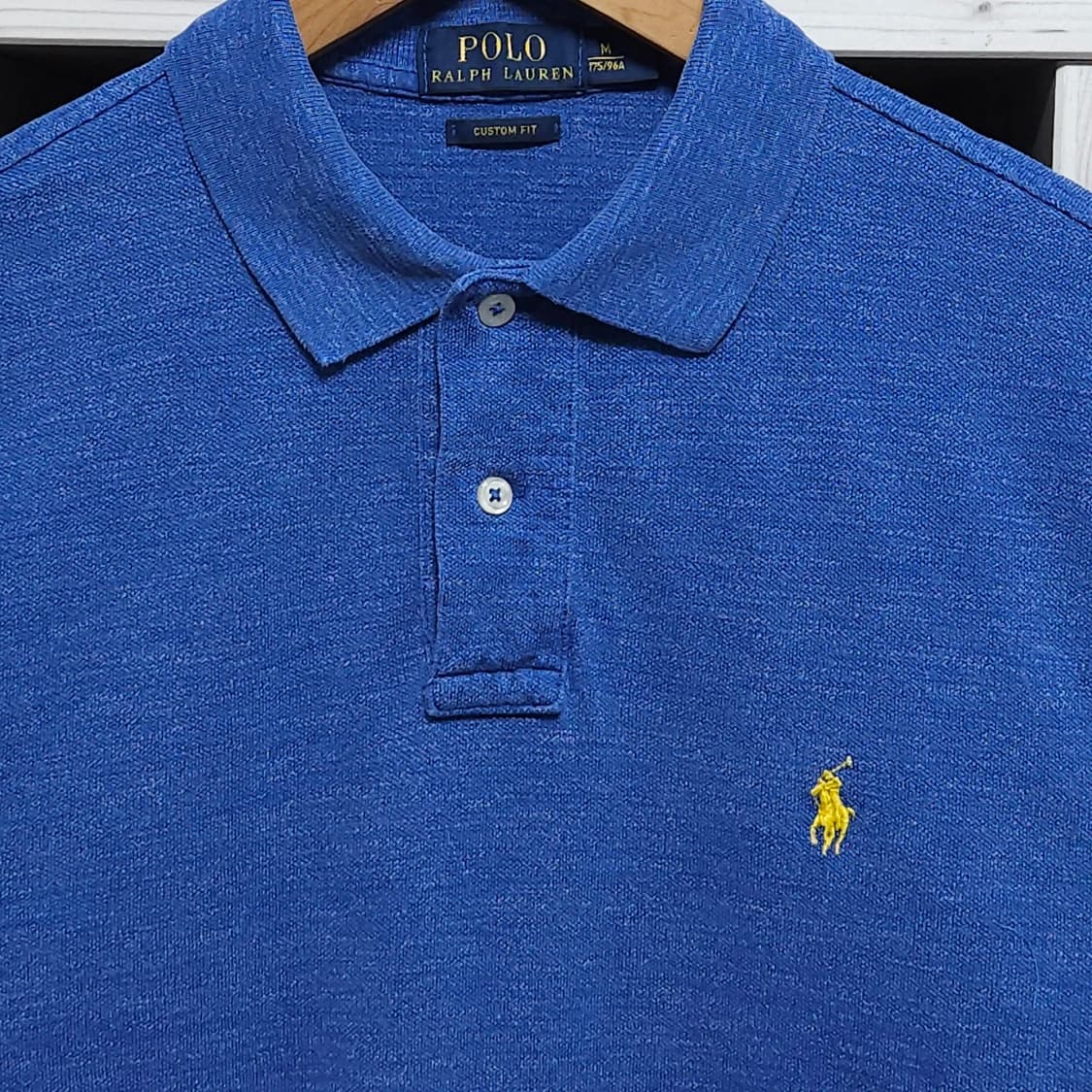 100)POLO 폴로 반팔 카라티 블루 상품이미지2