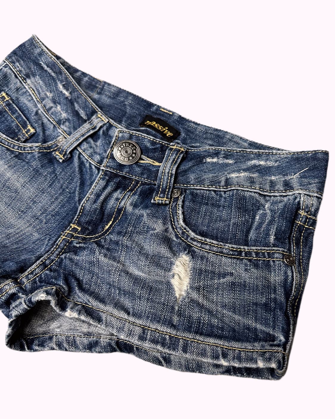 damage low-rise denim hotpants 상품이미지3