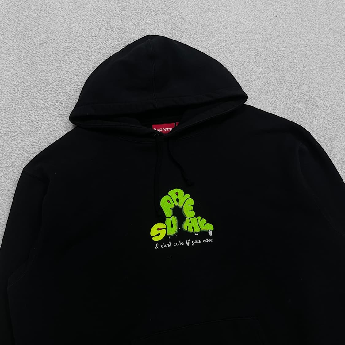 슈프림 Supreme 21ss 돈 케어 후드티 블랙 상품이미지2