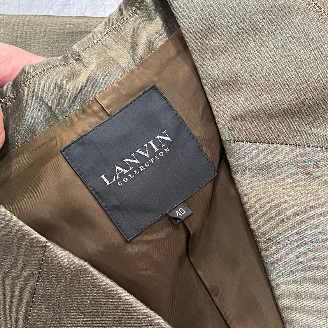  랑방 아카이브 글로시 블레이저 y16006 상품이미지5