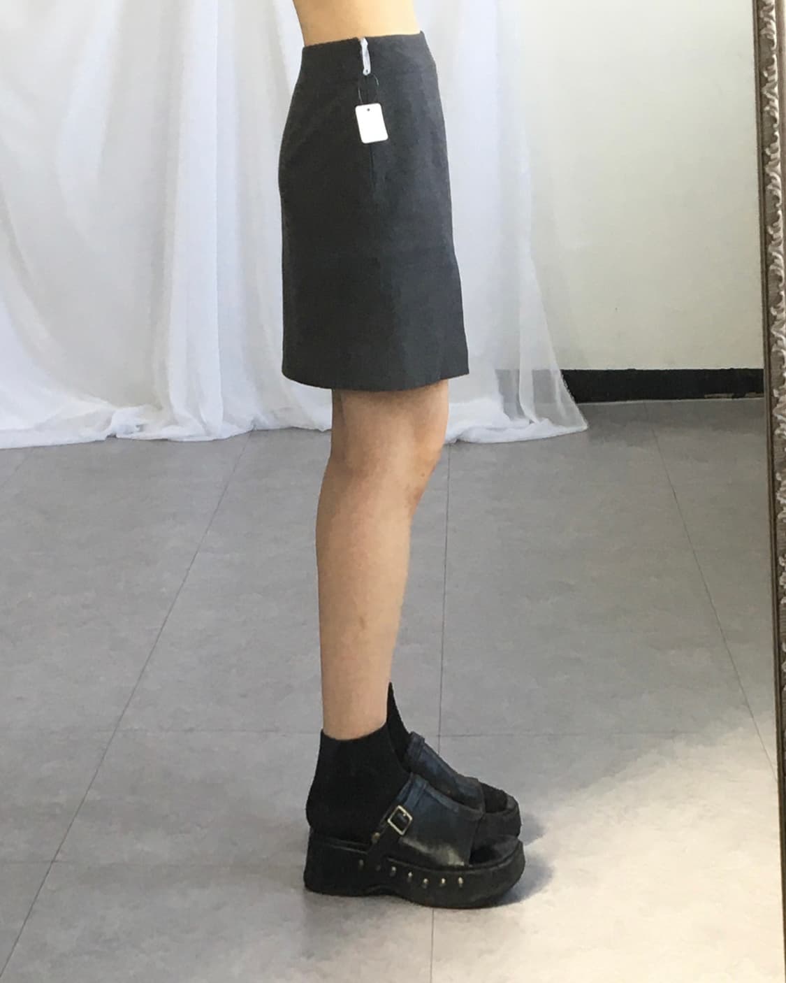 Gray skirt 상품이미지5