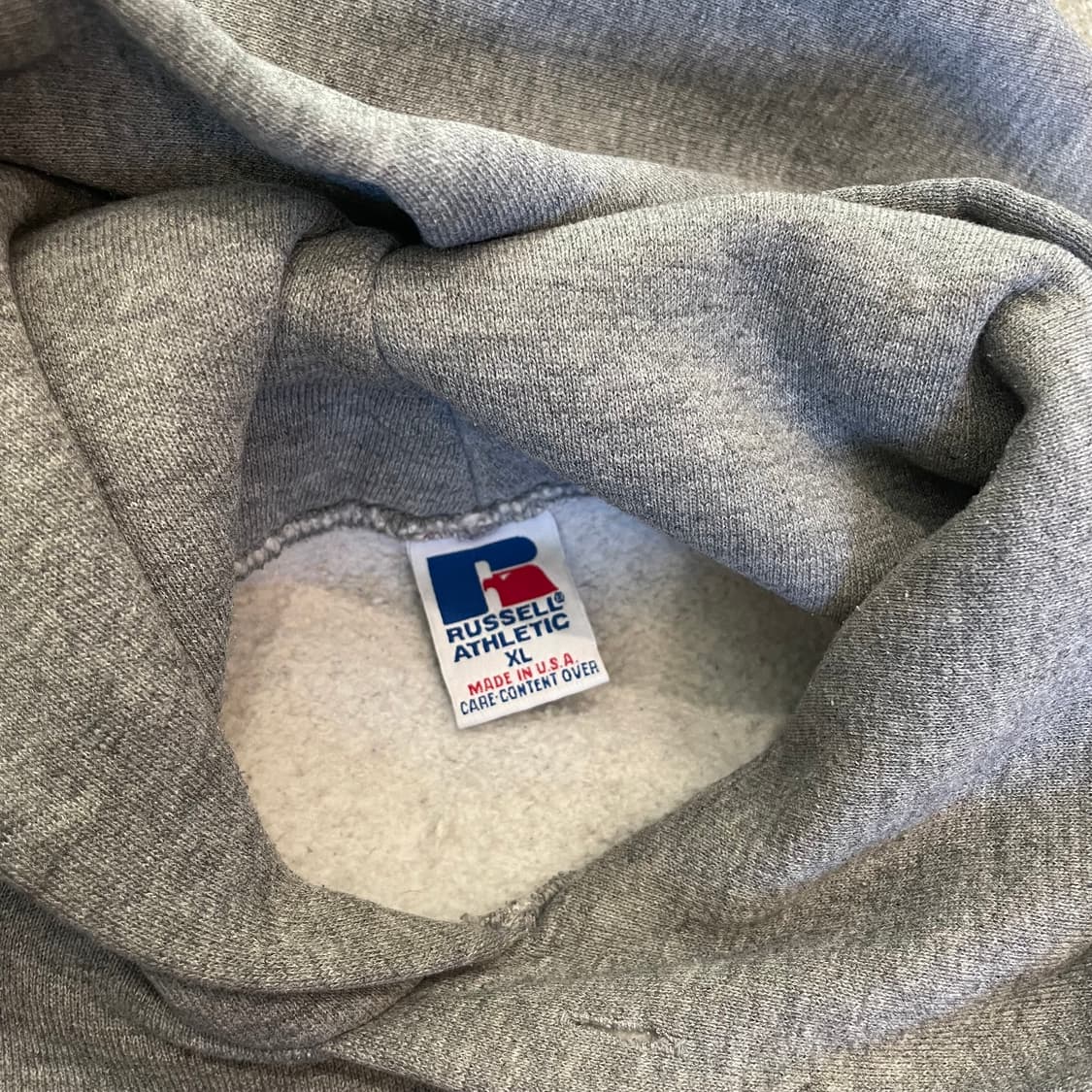 빈티지  러셀 애슬레틱 후드 그레이(블루) made in usa  상품이미지3