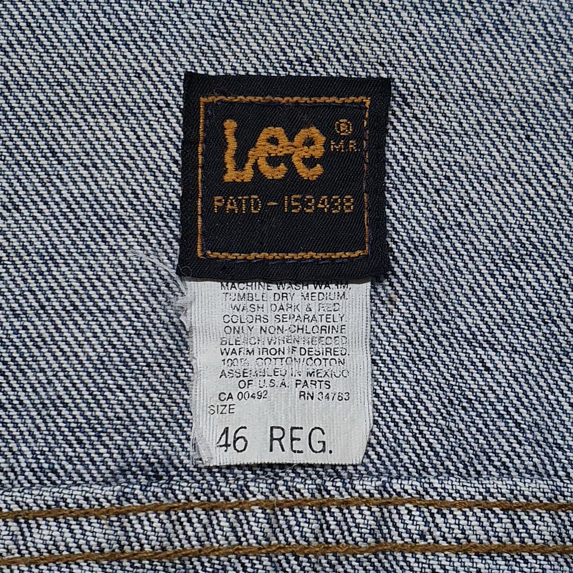 lee 80~90s 하드락카페 데님 트러커 (110) 46R 상품이미지8