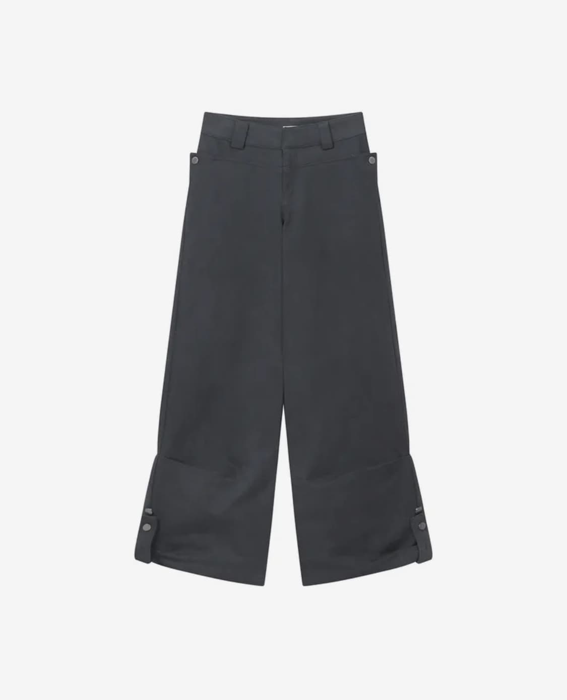 미세키서울 Flap layered wide pants CHARCOAL 상품이미지2