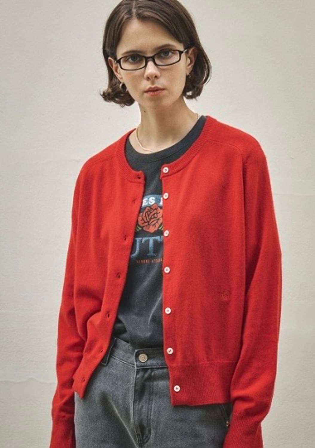 (새상품) 반원아틀리에 캐시미어 울 가디건 상품이미지7