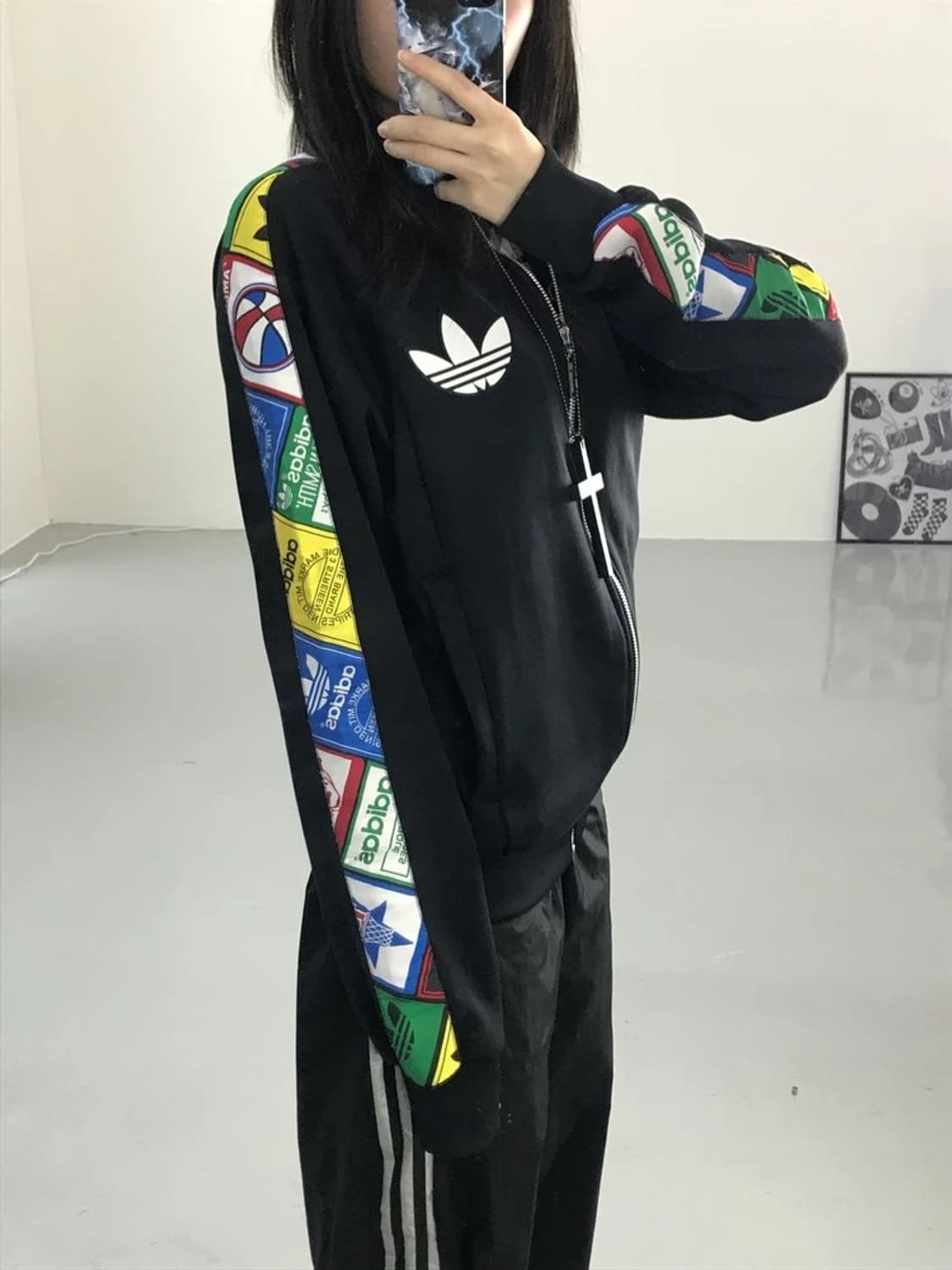 아디다스 테이프 라벨 슈퍼스타 트랙탑 져지 자켓 상품이미지2