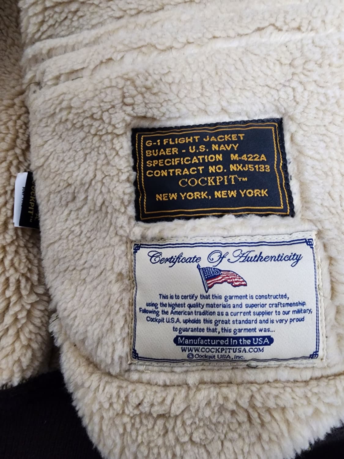COCKPIT USA G-1 플라이트 자켓 XL 상품이미지3