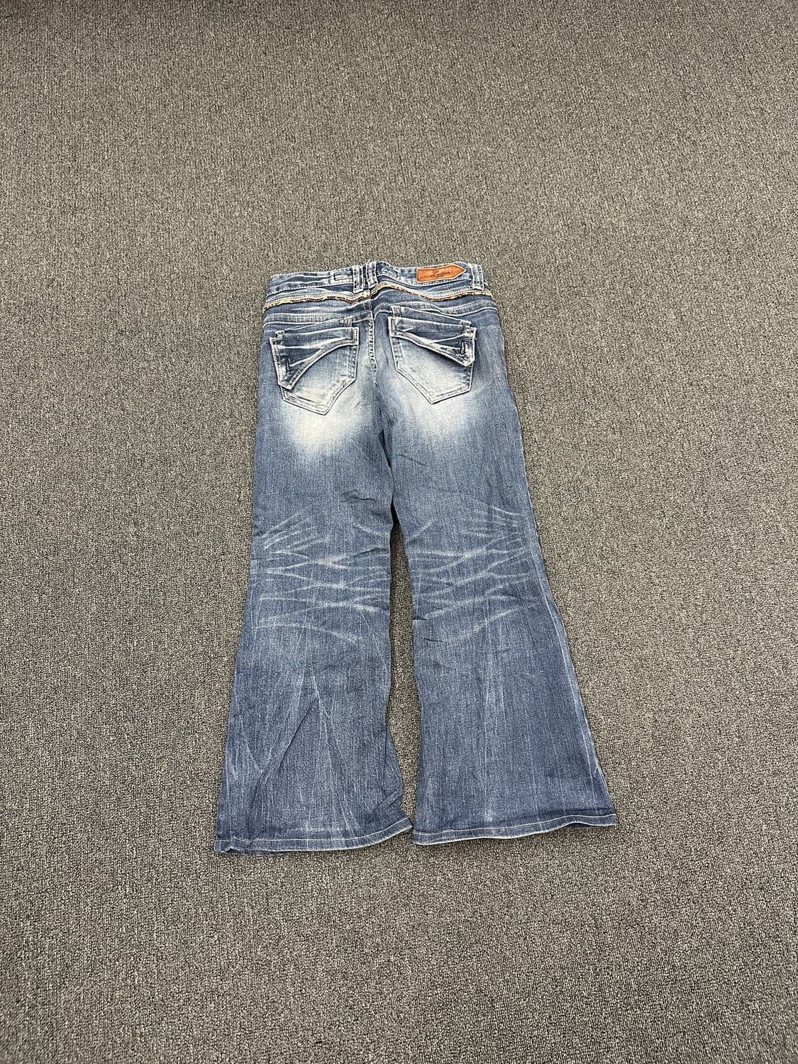 L) Back Number 재패니즈 빈티지 와이드 부츠컷 워싱 데님팬츠 상품이미지4