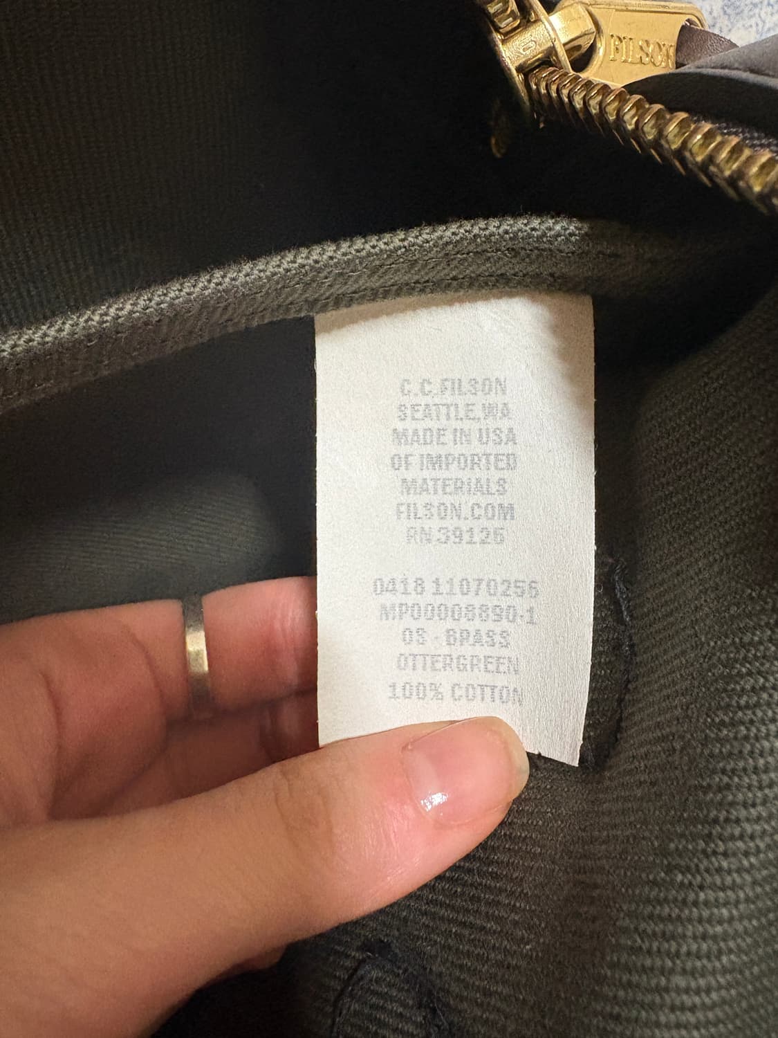 필슨 FILSON 브리프케이스 256 올리브 상품이미지4